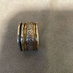 Silpada sterling silver spin ring size 8